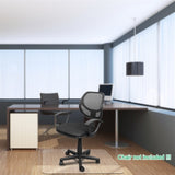 PVC Dull Polish Chair Mat Protection Floor Mat 90x120x0.2cm Rectangular 73468178