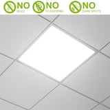 2 PCS 48W 2FT LED Panel Light 5800LM 7000K Ceiling Lighting 150W Equivalent LED Troffer Recessed 96572343