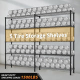 58''W Adjustable Storage Shelves 1500LBS NSF Wire Shelving Unit 5 Tier Metal Shelving for Storage 27764332