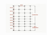 35" H x 164' L Electric Fence Netting, PE Net with Posts & Double-Spiked Stakes, Portable Mesh for 07949546