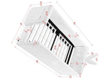Twin Size Upholstered Platform Bed with Cute Rabbit Ear Shaped Headboard, with Safety Rail and W1413P307369