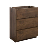 ZUN Alice-24F-105,Floor cabinet WITHOUT basin, Walnut color, With three drawers, Pre-assembled W1865107126