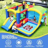 7 in 1 Inflatable Bounce House, Bouncy House with Ball Pit for Kids Indoor Outdoor Party Family Fun, W1677109362
