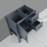 30in Gray Bathroom Vanity w/ Mirror and Top Only W122346708