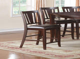 Simple Contemporary Set of 2 Counter Height Chairs Brown Finish Dining Seating Cushion Chair Unique B01157356