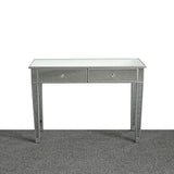 Mirrored Makeup Table Desk Vanity for Women with 2 Drawers 88645439