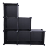 ZUN Cube Storage 6-Cube Closet Organizer Storage Shelves Cubes Organizer DIY Closet Cabinet Black 23704332