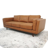 Chase Mid Century Modern Genuine Leather Sofa B183P301067