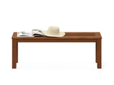 Tioman Malaysian Dark Red Meranti Wood Water-Resistant Outdoor Benches Brown 11918455
