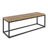 JECO INDUSTRIAL WOOD AND METAL BENCH 62622.00WTCBLK
