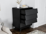 4 Drawer Double Dresser Features Vintage-style and Bevel Design 92816844