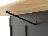 Rolling Mobile Kitchen Island with Solid Wood Top Locking Wheels,52.7 Inch Width,Storage Cabinet 84278020