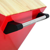9 DRAWERS MULTIFUNCTIONAL TOOL CART WITH WHEELS AND WOODEN TOP W1102139230