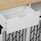 Furniture Style Dog Crate Kitchen Island End Table Pet Friendly Furniture N843P256452R