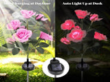 Solar Rose Lights Outdoor, 2 Pack with 14 Rose Flowers Waterproof Color Changing LED Flower Lights, 60176048