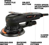 Electric 5mm Random Sander Brushless 350W 3A Multi-function Variable Speed Electric Corded T3177P305056