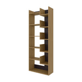 White Bookcase in Melamine with Open Storage B062P290269
