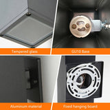 2-Pack Outdoor Wall Sconce, Modern Up and Down Weatherproof Wall Light, Black Aluminum Exterior Wall W1340P243536