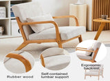 Mid-Century Modern Accent Chair, Arm Chair Living Room Chairs Pillow Upholstered Reading Chair 71635608