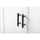 Storage Bathroom Cabinet, 2 Doors 4 Drawers Bathroom Cabinet, White 39915074