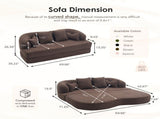 2-in-1 Foldable Sofa Bed,70 Inch Folding Boneless Couch Convertible Compressed Sleeper Sofabed, 4 W2231P466739