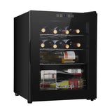 ZUN JC-48 115V 85W 1.7cu.ft/49l Electronic Wine Cabinet Cold Rolled Sheet Transparent Glass Door / 72158595