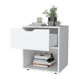 White Elegant Drawer Nightstand B062P175058