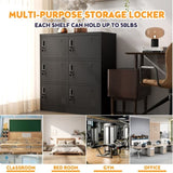 ZUN 9-Door Employee Storage Locker, Metal Lockers for Office, Gym, School, and Homewith Card Slot T2398P205947