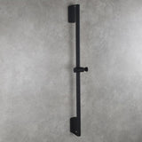 Stainless Steel Black Shower Sliding Bar 31.5 Inches for Bathroom Drilling-free 60047819