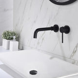Wall Mounted Single Handle Bathroom Sink Faucet with Pop-Up Drain W2287P356666