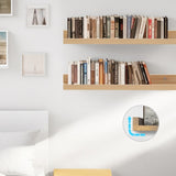 ZUN 24” Floating Shelves for Wall Décor Storage, Set of 2, Wood for Bedroom, Living Room, Bathroom, 93775473