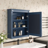 24'' x 27'' Wall Mounted Bathroom Storage Cabinet with Mirror, Medicine Cabinet with Height N710P195492C
