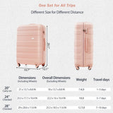 Luggage Sets New Model ABS Hardshell 3pcs Clearance Luggage Hardside Lightweight Durable Suitcase N726P203164S