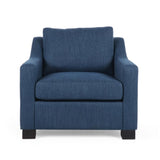 Upholstered Club Chair-Blue N758P268286B