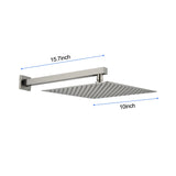 10 inch Wall Mount Rainfall Square Shower Head W928P293420
