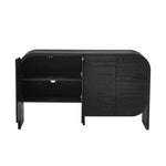 ZUN TREXM Buffet Cabinet with Storage Retro 4-Door Sideboard with Large Storage Accent Cabinet Rounded N715P228110B