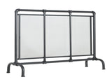 Celeste 1 Panel Iron Fireplace Screen 36" W x 29" H, Black N775P386833B