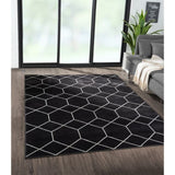 Trellis Geometric Woven Area Rug B03598017