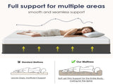 10 Inch Hybrid Mattress in a Box,King Size,Pocket Spring Mattress Medium Firm Feel with Edge Support W2889P452614