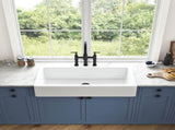 White Farmhouse Sink Deep Apron Sink Undermount Farmhouse Kitchen Sink Single Farm Sink W2287P184630