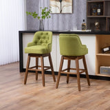 ZUN COOLMORE Bar Stools Set of 2 Counter Height Chairs with Footrest for Kitchen, Dining Room And 360 W395P145295