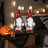 2PCS Set Christmas Gnomes 5.9x4.5x15in Holiday Decor Cute Tabletop Ornaments for Party Gifts & Home 20257806