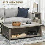 ZUN Coffee Table-Grey Oak （Prohibited by WalMart） 66190156