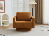 29.13" W Square Swivel Accent Chair, Modern Rotating Arm Chair with Open Back,360 Degree Rotation, W3188P280197