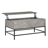 ZUN Top Coffee Table-Grey （Prohibited by WalMart） 79309084