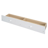 Full Size Murphy Bed with USB Port and a Large Drawer, White N708P205903K