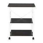 ZUN Baker's Rack 3-Tier Kitchen Utility Microwave Oven Stand Storage Cart Workstation Shelf 12245618