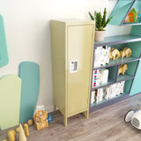 1 Door Tall Single Metal Locker-Retro Style Storage Cabinet--Industrial Furniture--For Living 02821972