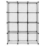 ZUN 12-Cube Organizer Cube Storage Storage Shelves Wire Cube Storage Origami Shelves Metal Grid 82647882