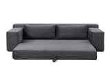 Memory Foam Cloud Loveseat Sofa, 2 in 1 Convertible Folding Couch Bed, No Assembly Compressed W2677P395127